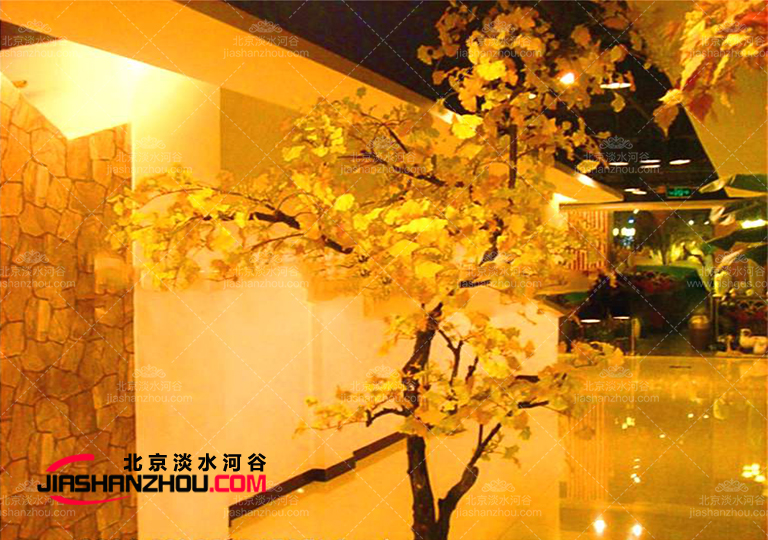 仿真樹(shù)銀杏樹(shù)國(guó)外也有了案例-效果宛如翩翩起舞的秋天靈