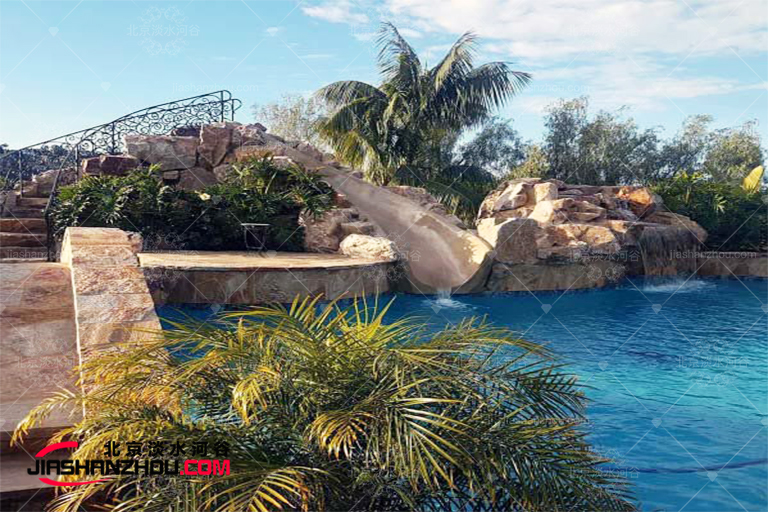 塑石假山文化景觀工程的建成大大提升上海養(yǎng)云安縵酒店的文化品位