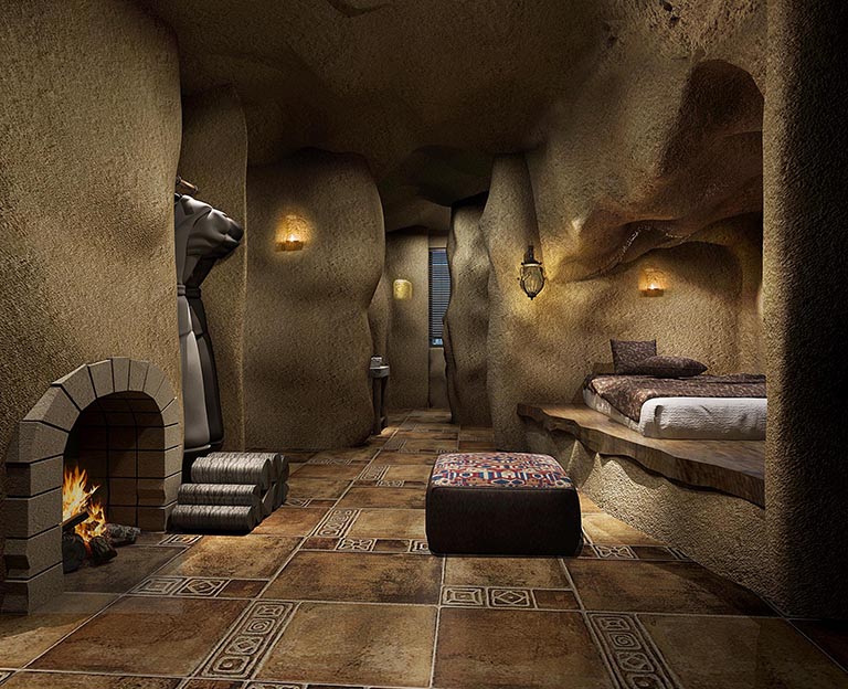 人工山洞效果圖樣子都是酷酷的