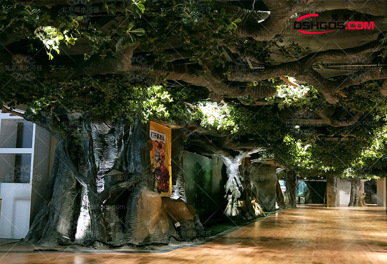 做假樹的效果圖-平遙古城仿真樹室內外設計大全