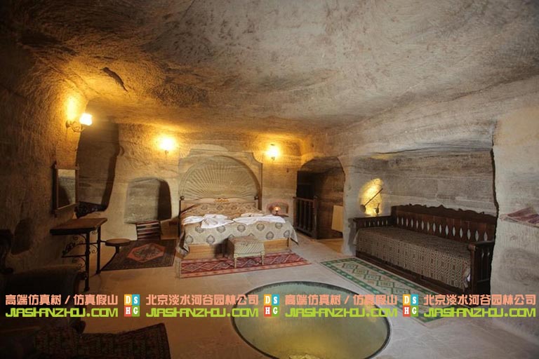 文藝范兒十足的人造巖洞酒店設計簡控看過來!