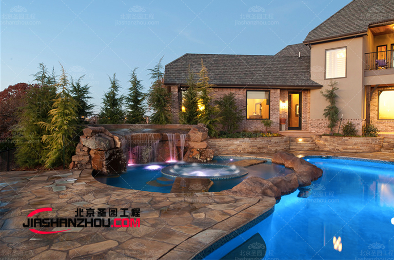 陜西咸陽(yáng)海泉灣維景酒店Tcp塑石假山設(shè)計(jì)