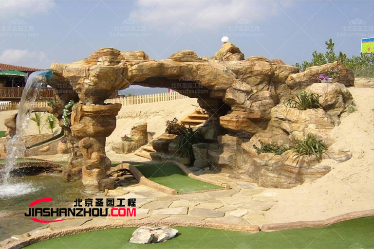 設置塑石假山時需要考慮的地基施工細節