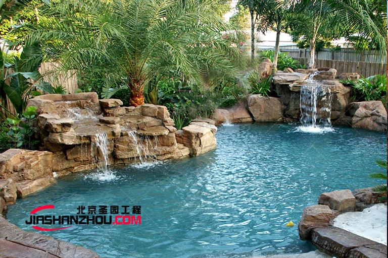 人造巖石假山水池怎樣才能不漏水