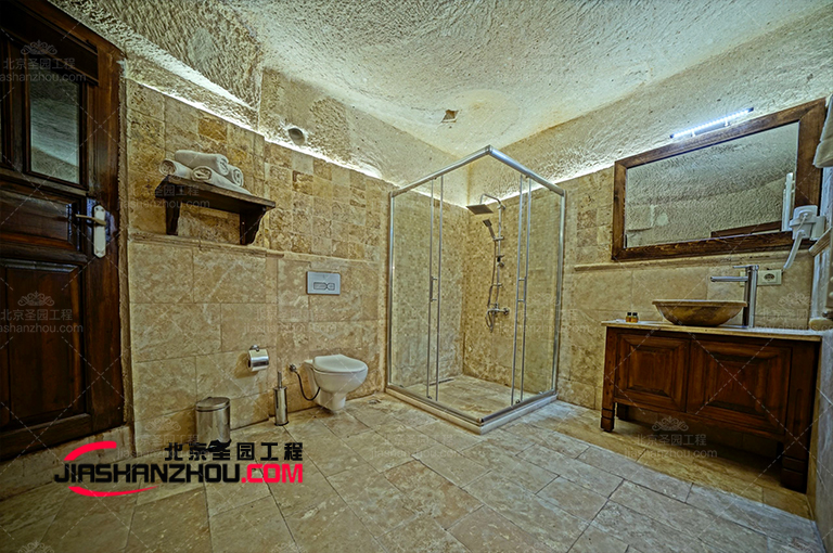 慶陽農村仿真溶洞浴室大變樣比大多星級酒店浴室豪華具特色