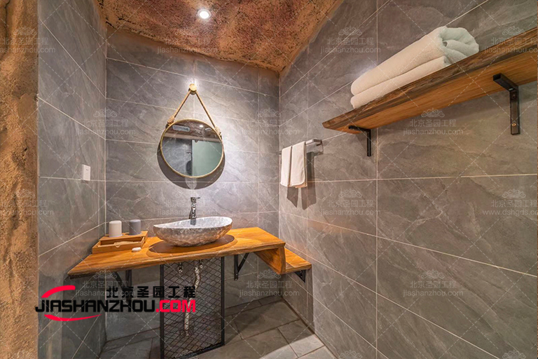 四川凱瑞酒店仿真山洞豪宅浴室創意制作