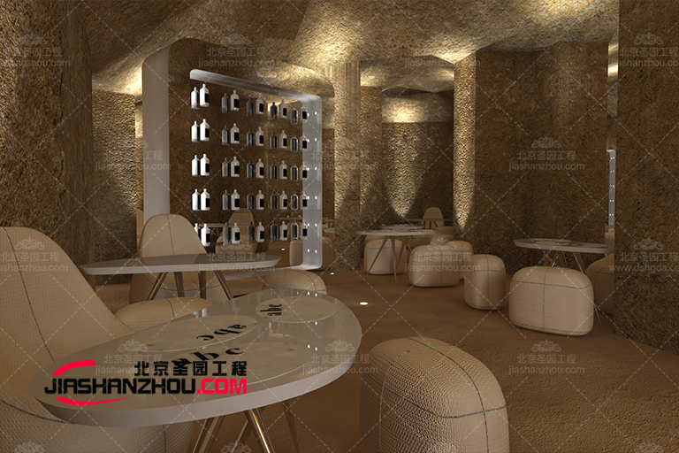 人造鹽療咖啡廳裝飾方案怎么樣看看廠家的就知道了