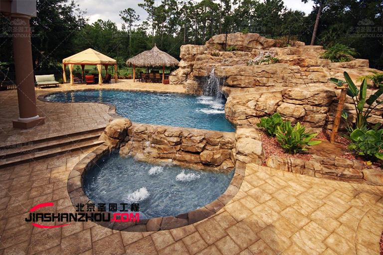 漳州龍文區(qū)人工水泥塑石假山景觀集設(shè)計制作于一體