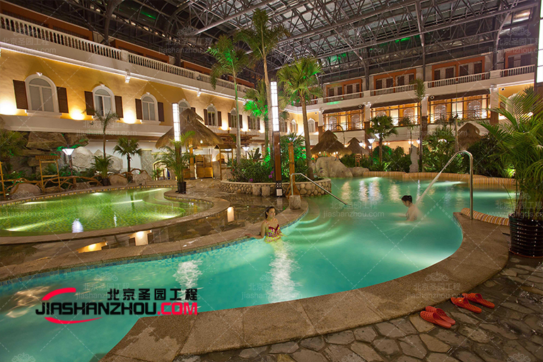 中南世紀城人工TCP塑石假山駁岸工程完工