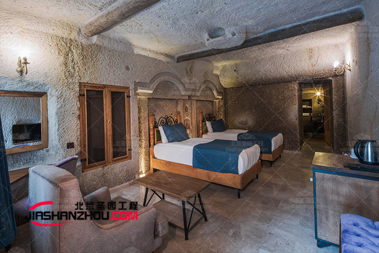 北京廠家關(guān)于仿真窯洞民宿臥室角落的創(chuàng)意想法