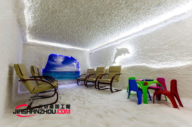 北京廠家分享年好的仿真洞穴鹽療酒店顏色設計