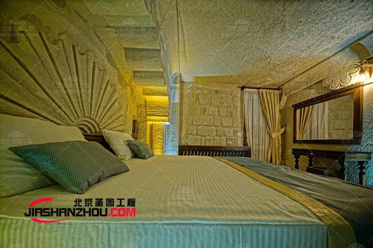 仿真窯洞酒店內裝非常適合追求自由奔放和藝術美感的你