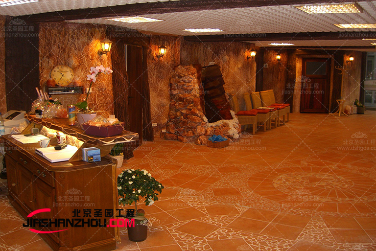 北京廠家華麗豪華的法國f 格仿真鹽洞酒店設(shè)計(jì)畫廊