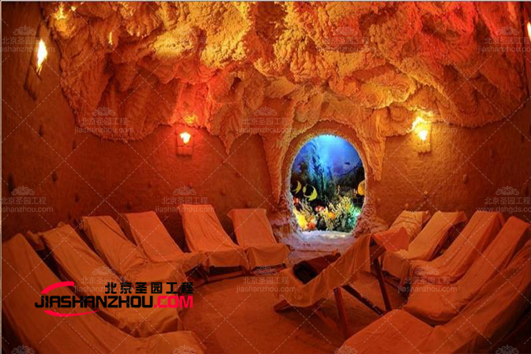 美麗的法國鄉(xiāng)村式現(xiàn)代養(yǎng)生鹽洞酒店設計制作