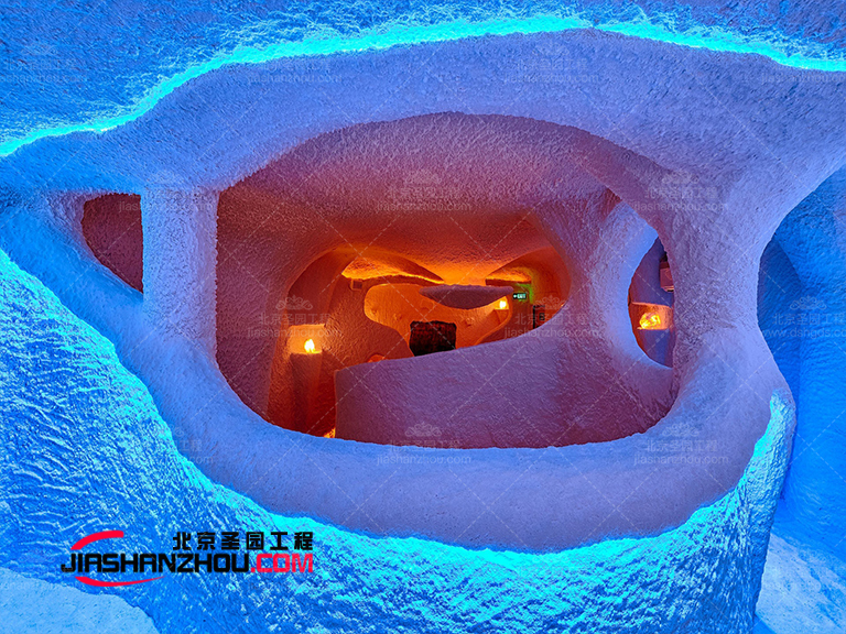 彩色主題法式現(xiàn)代養(yǎng)生鹽浴鹽療汗蒸房