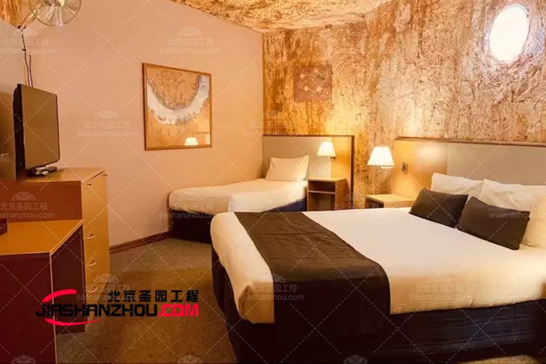 人造水泥仿真洞穴酒店嘗試新型酒店裝修設計