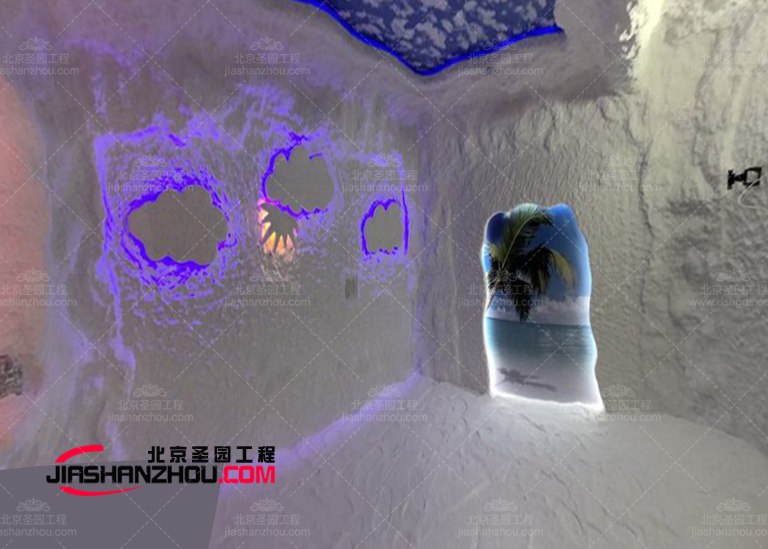 溫暖舒適的仿自然主題汗蒸房鹽洞設計制作