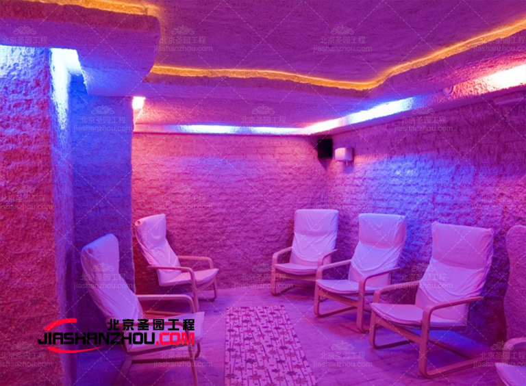 具設計感和吸引力的仿自然山洞鹽療房美圖欣賞