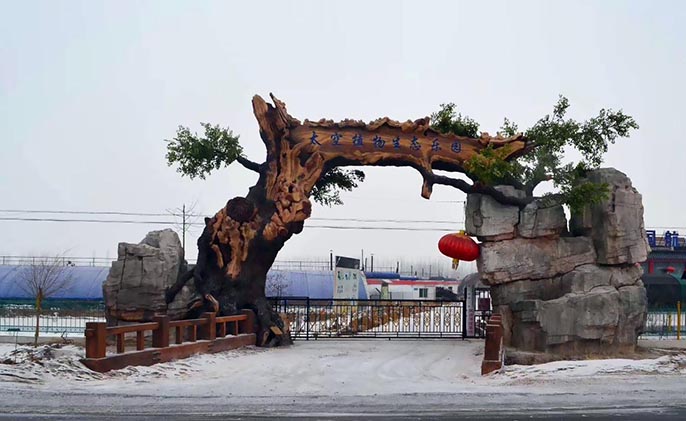 生態(tài)園大門對游樂園起到了畫龍點睛的作用