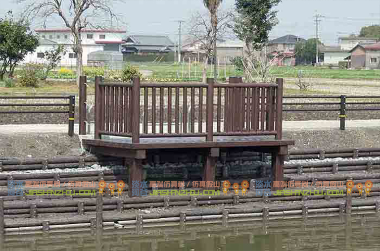 水泥仿仿木觀光臺.jpg 水泥仿仿木觀光臺