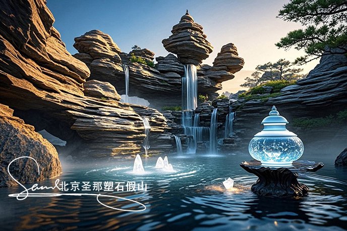 塑石假山施工.jpeg 塑石假山施工