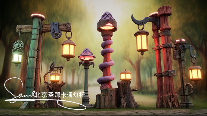 卡通燈桿.jpg 卡通燈桿