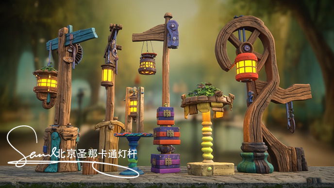 卡通燈桿.jpg 卡通燈桿