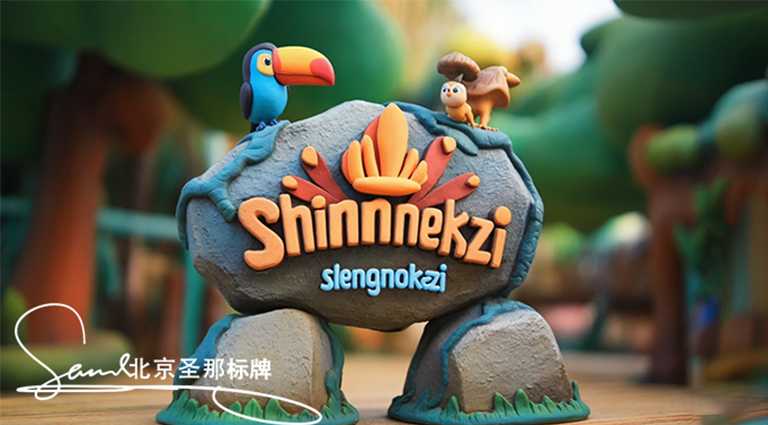 水泥仿木標識牌