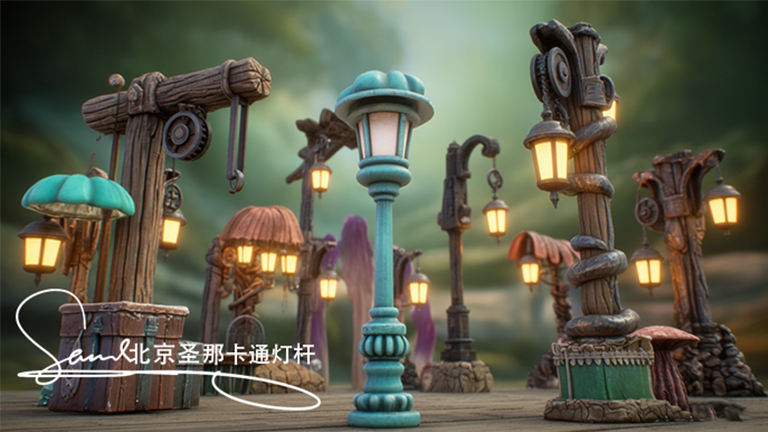 卡通燈桿.jpg 卡通燈桿