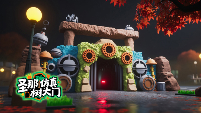 仿真樹大門.jpg 仿真樹大門