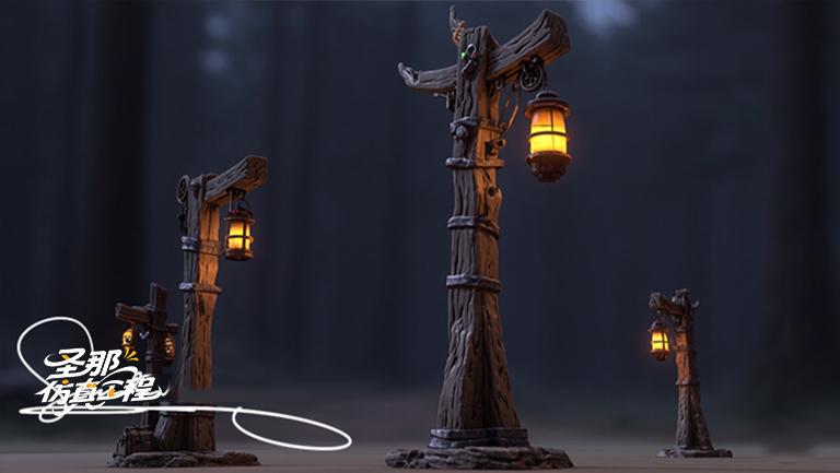 水泥仿木燈桿.jpg 水泥仿木燈桿