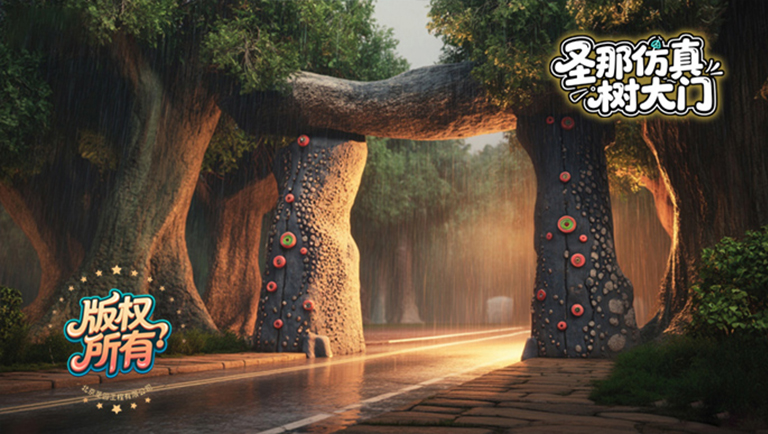 仿真樹大門.jpg 仿真樹大門