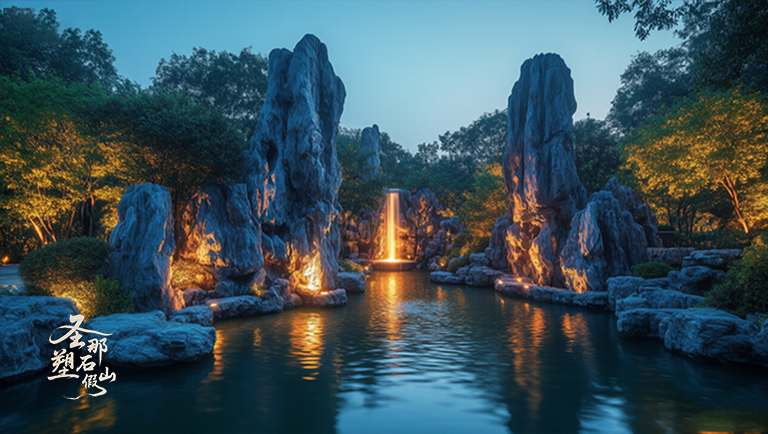 水泥假山.jpg 水泥假山