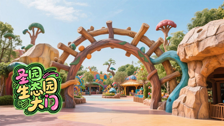 水泥假山大門.jpg 水泥假山大門