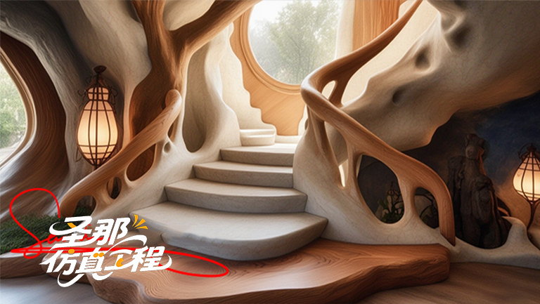 水泥仿木樓梯.jpg 水泥仿木樓梯