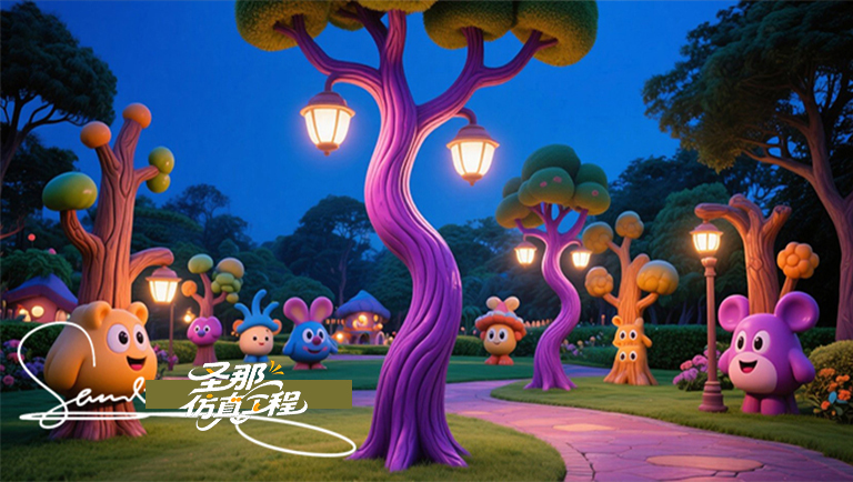 水泥仿木燈桿.jpg 水泥仿木燈桿