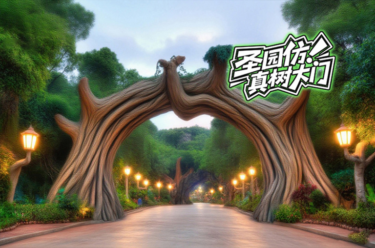 仿真假山大門.jpg 仿真假山大門