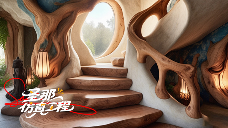 水泥仿木樓梯.jpg 水泥仿木樓梯